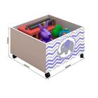 Cama Infantil Com Grade Branca Adesivada Elefante Roxo Naty D