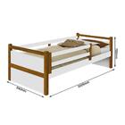 Cama Infantil Com Grade De Proteção Amanda Branco/mel