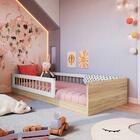 Cama Infantil Com Grade De Proteção Solteiro Montessoriana