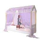 Cama Infantil Com Grade E Com Voal Lilas Jhulia Divaloto