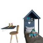 Cama Infantil Com Mesa Dobrável Enjoy Azul