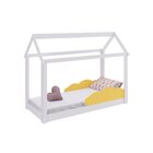 Cama Infantil Com Nuvem Amarela Montessoriana Completa Móveis