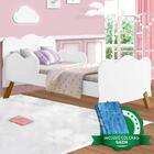 Cama Infantil Com Proteção Lateral Nuvem Branca Angel Cambel