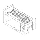 Cama Infantil Com Protetor E Cortina 90 Imaginação Meu Fofinh