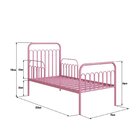 Cama Infantil De Solteiro Em Ferro - Nina Rosa Bebê