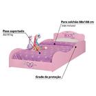 Cama Infantil Doll Diversão Com Grade De Proteção - Rosa