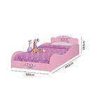 Cama Infantil Doll Diversão Com Grade De Proteção - Rosa
