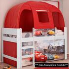 Cama Infantil Elevada Com Dossel Barraca Relâmpago Mcqueen P1