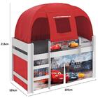 Cama Infantil Elevada Com Dossel Barraca Relâmpago Mcqueen P1