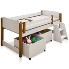 Cama Infantil Elevada Magia com Caixas de Brinquedo