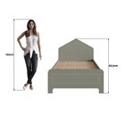 Cama Infantil Em Mdf 15mm Com Cabeceira Casinha 193cm X 95cm