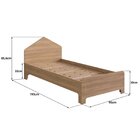 Cama Infantil Em Mdf 15mm Com Cabeceira Casinha 193cm X 95cm