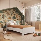Cama Infantil Em Mdf 15mm Com Cabeceira Casinha 193cm X 95cm