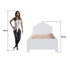 Cama Infantil Em Mdf 15mm Com Cabeceira Casinha 193cm X 95cm