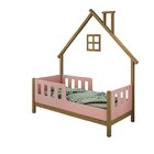 Cama Infantil Encanto Com Moldura Casinha Freijó/rose - Vitam