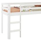 Cama Infantil Escorregador  Madeira Maciça Branco Casatema