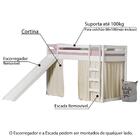 Cama Infantil Escorregador Prime Alta Ii Telhado Vi Casatema