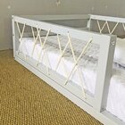 Cama Infantil Fortaleza Baixa Corda Cinza Prata Fina