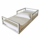 Cama Infantil Fortaleza Baixa Corda Cinza Prata Fina