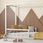 Cama Infantil Fortaleza Branco Acetinado