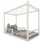Cama Infantil Fortaleza Branco Acetinado