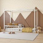 Cama Infantil Fortaleza Branco Acetinado