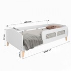 Cama Infantil Jardim Branco - Movelbras
