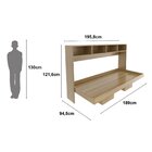 Cama Infantil/juvenil Articulada Columbia Amendoa