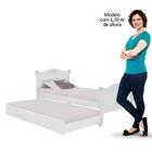 Cama Infantil Juvenil Provence Clean Com Cama Auxiliar