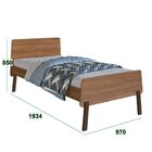 Cama Infantil/juvenil Solteiro Léo Nogal