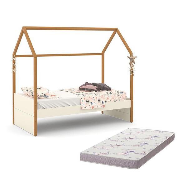 Cama Infantil Kids Liv Com Auxiliar New E 2 Colchões Supreme