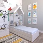 Cama Infantil Lara Com Gavetas 157cm X 153cm Branco