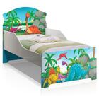 Cama Infantil Lili Floresta Dinossauros Com Colchão