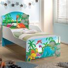 Cama Infantil Lili Floresta Dinossauros Com Colchão