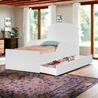 Cama Infantil Lívia Branca Com Auxiliar E 02 Colchões Cambel