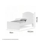 Cama Infantil Lívia Branca Com Colchão Cambel