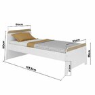 Cama Infantil Lorenza  Branco/aveiro