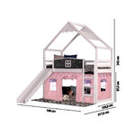 Cama Infantil Lousa Divertida Com Escorregador, Telhado Lua