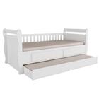 Cama Infantil Maria Móveis Peroba Branco Brilho