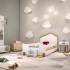 Cama Infantil Marques Branco/natural Com Colchão