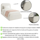Cama Infantil Masculina Tamanho Solteiro Estofada Luxuosa Lin