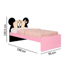 Cama Infantil Mdf Minnie Disney Plus Rosa Pura Magia