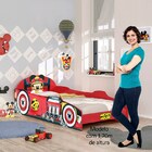 Cama Infantil Mickey Aventuras Sobre Rodas Disney Plus Vermel