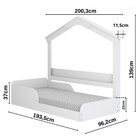 Cama Infantil Mimo Com Casinha Montessoriana Branco - Movelbr