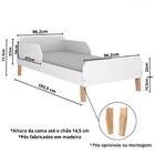 Cama Infantil Mini Mimo Com Casinha Montessoriana Branco - Mo