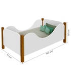 Cama Infantil Monique Branca e Mel