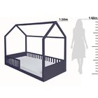 Cama Infantil Montessoriana 4em1 Casinha Navy