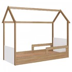 Cama Infantil Montessoriana Aveiro Oak/branco - Completa Móve