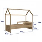 Cama Infantil Montessoriana Aveiro Oak - Completa Móveis