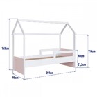 Cama Infantil Montessoriana Branco/rosa - Completa Móveis